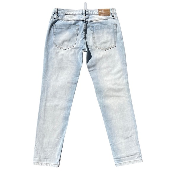 One Teaspoon Awesome Baggies Low Waist Relaxed Tapered Distressed Jeans - Picture 2 of 16